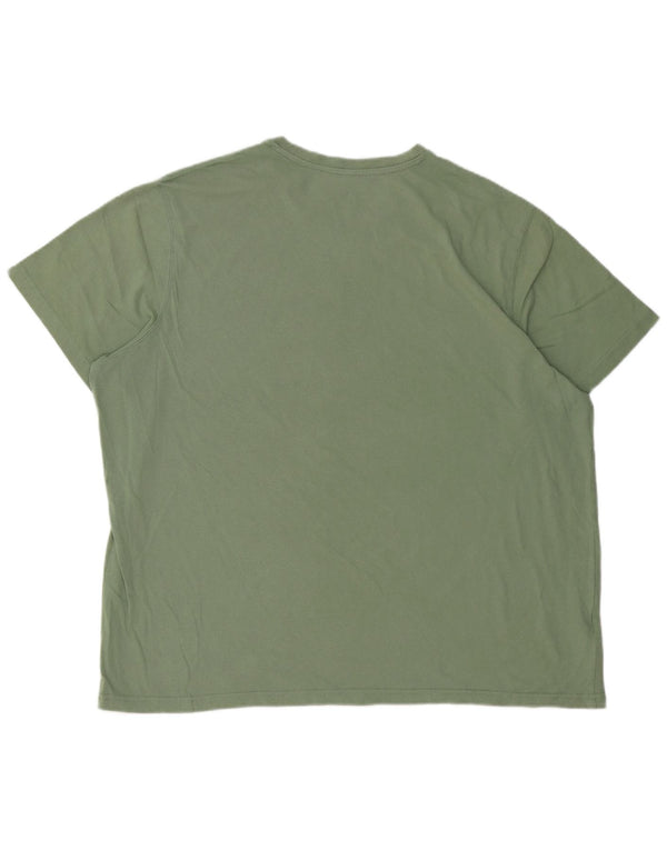 EDDIE BAUER T-Shirt Graphique Homme Top 2XL Vert Coton
