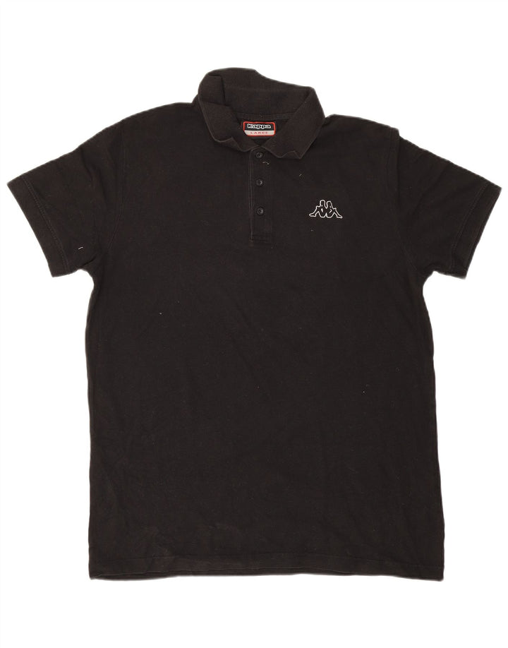 Kappa Polo Homme Grand Noir Coton