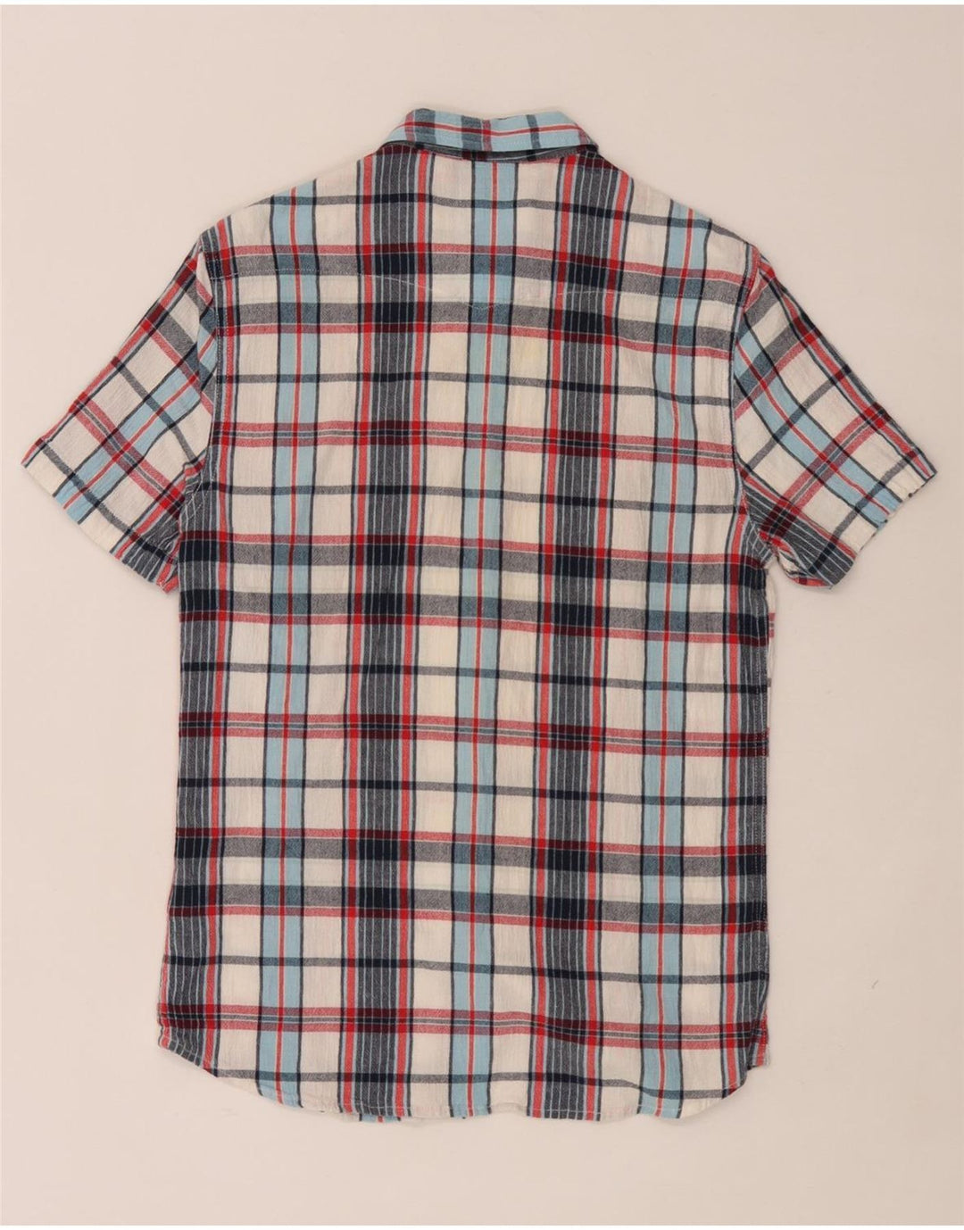 Lee Chemise en flanelle à manches courtes pour homme en coton à carreaux multicolores