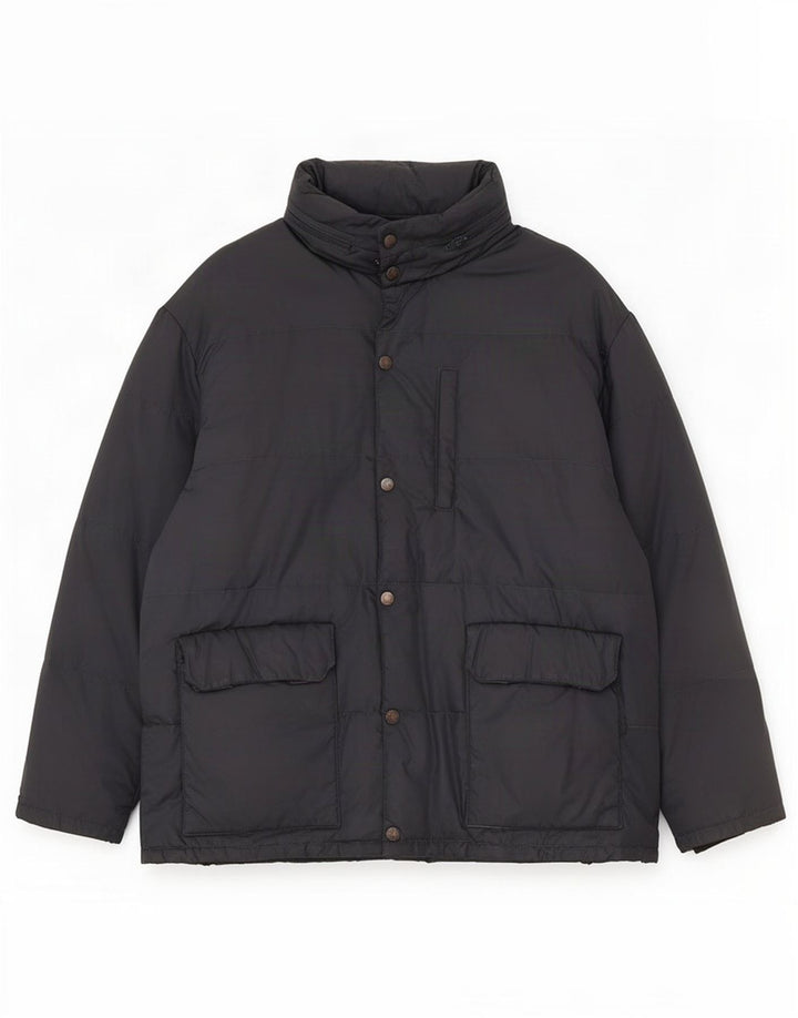 Casucci Veste matelassée à capuche pour homme UK 40 Large Bleu Marine Polyamide