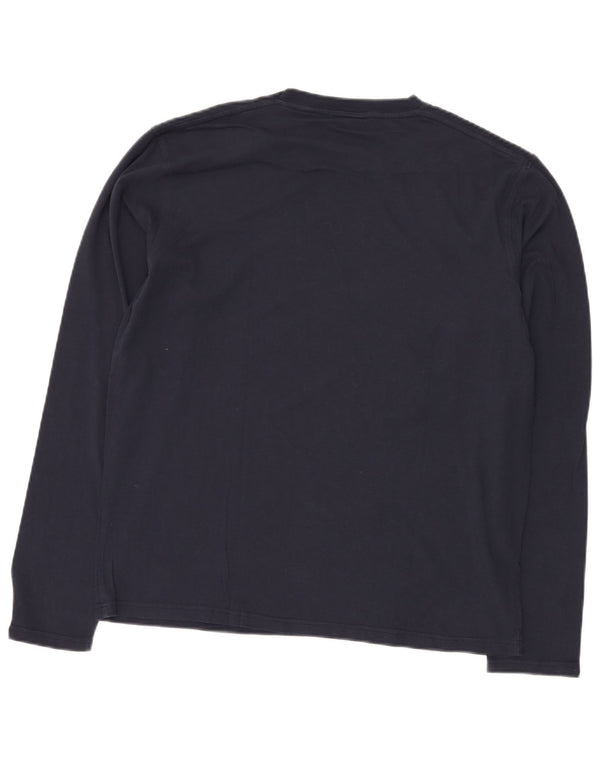 DIESEL Haut Graphique Homme Manches Longues XL Bleu Marine Coton