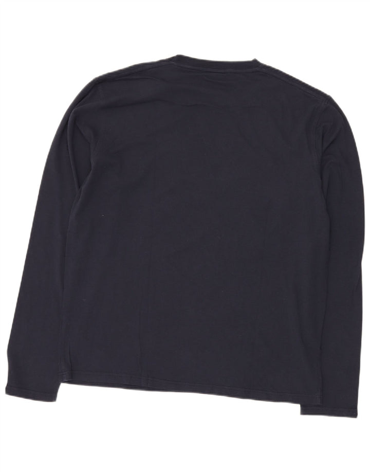 DIESEL Haut Graphique Homme Manches Longues XL Bleu Marine Coton