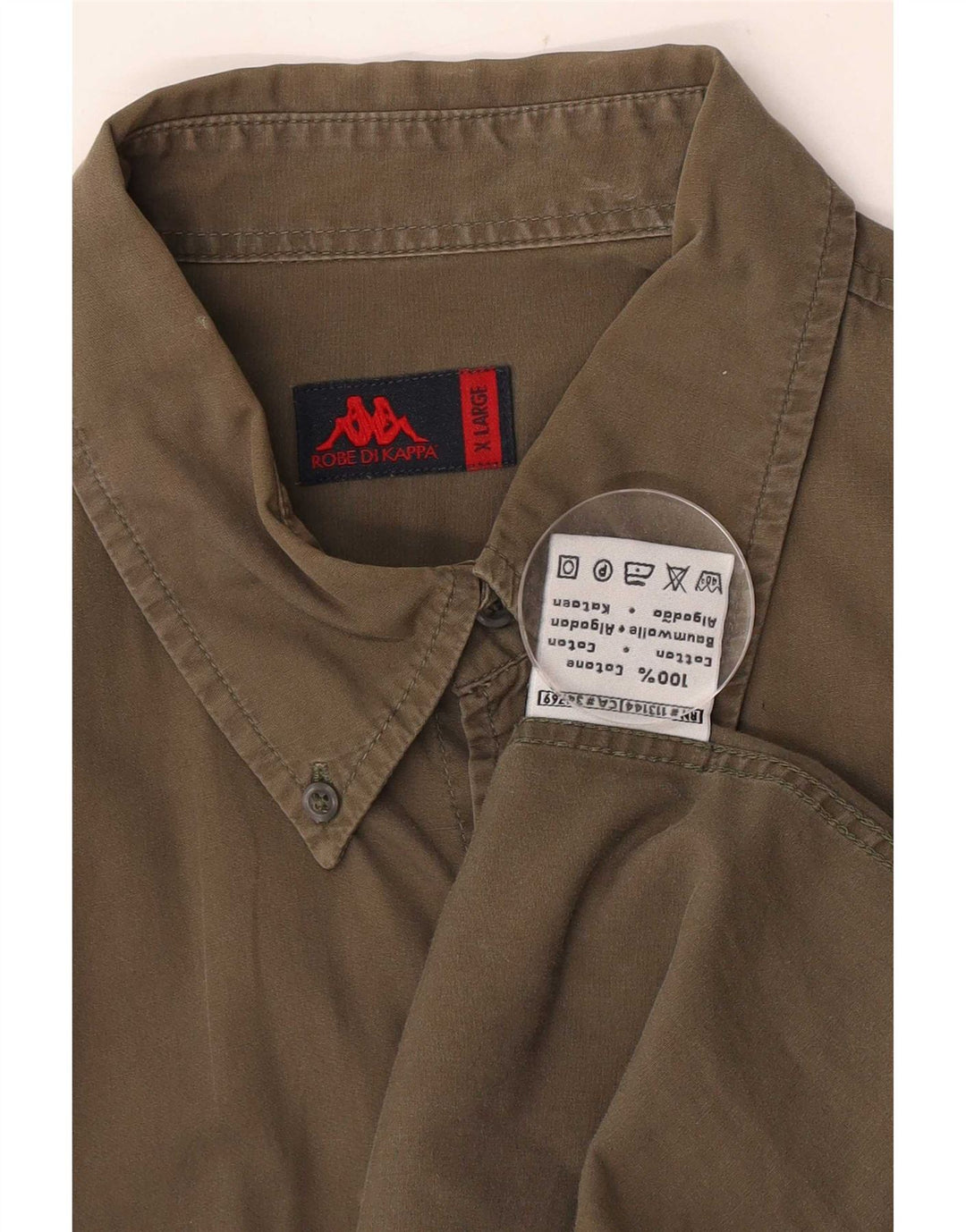 Kappa Chemise Homme XL Kaki Coton
