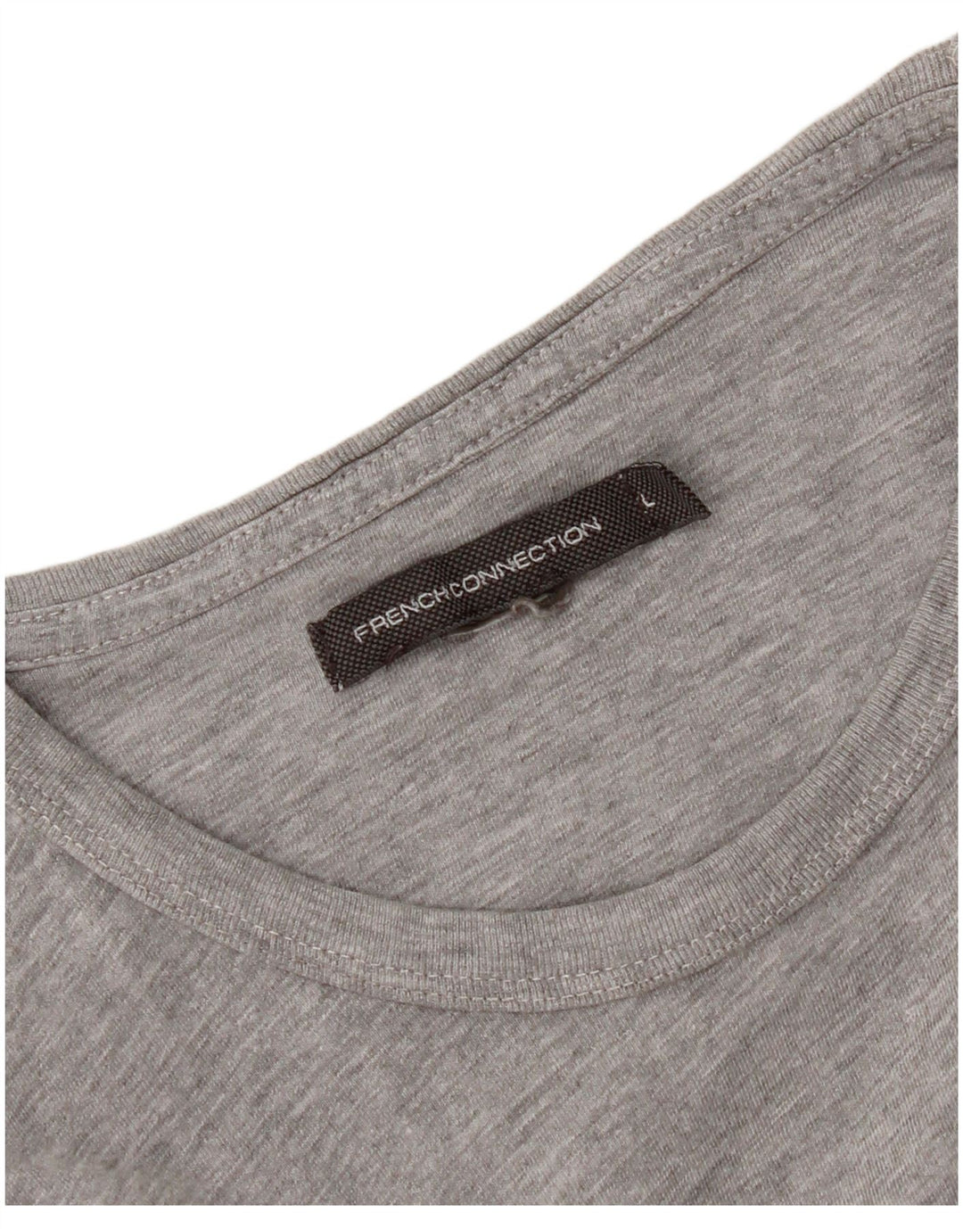 French Connection T-Shirt Femme UK 14 Large Gris
