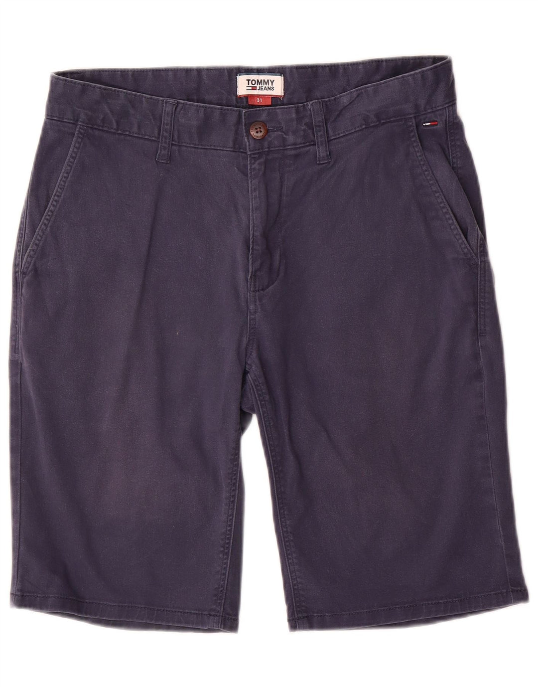 TOMMY HILFIGER Short Chino Homme W31 Bleu Marine Moyen Coton
