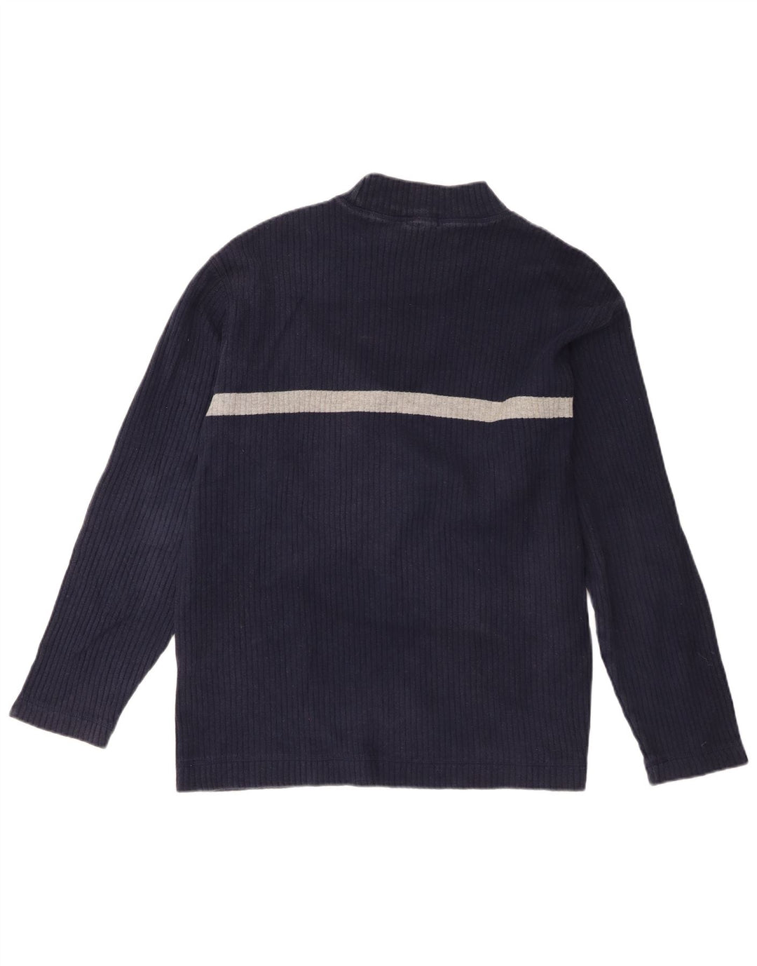 Nautica Haut à manches longues pour homme en coton color block bleu marine moyen