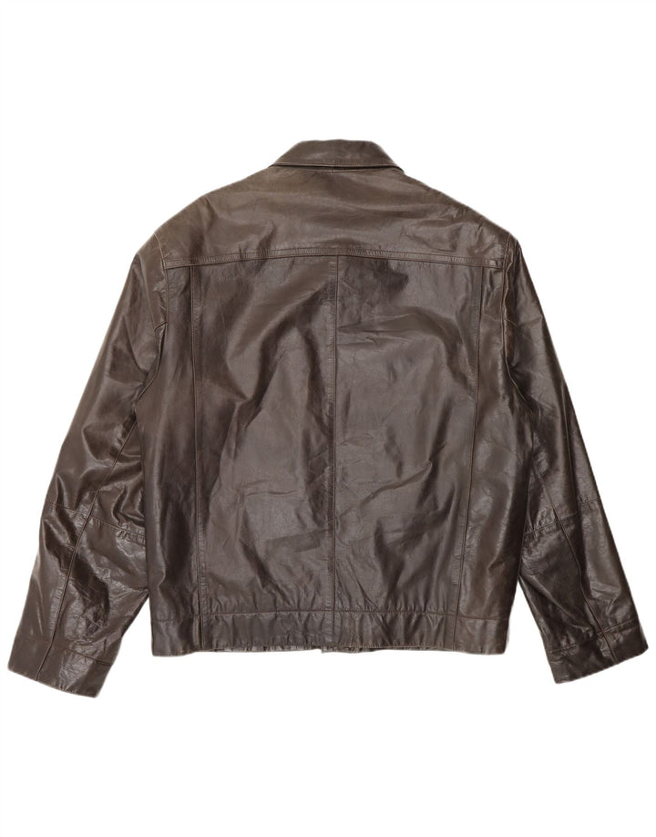 Conbipel Veste en Cuir Homme IT 50 Grand Cuir Marron