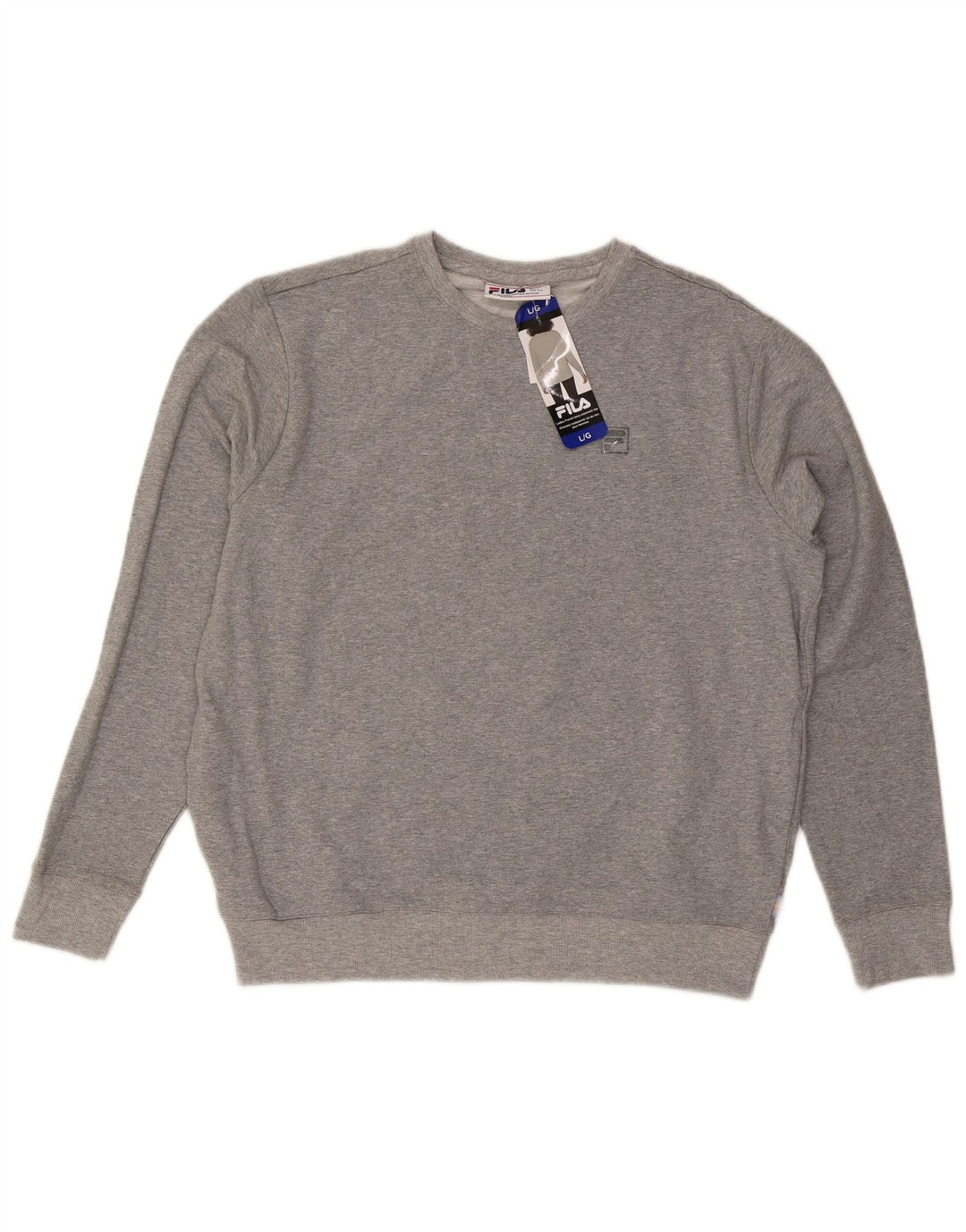 Fila Sweat-shirt pour femme UK 16 Large Gris Coton