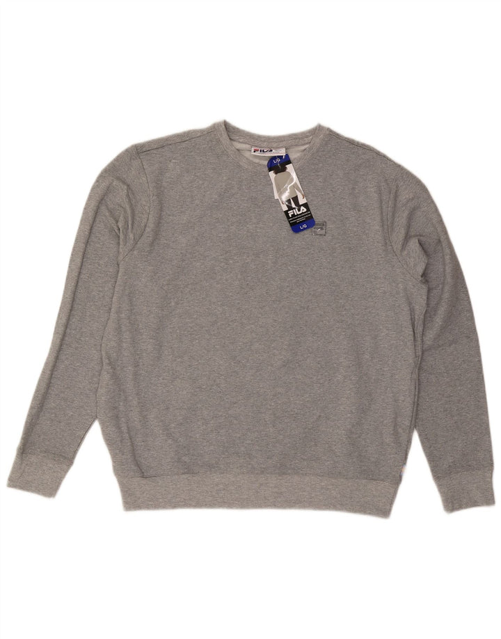 Fila Sweat-shirt pour femme UK 16 Large Gris Coton