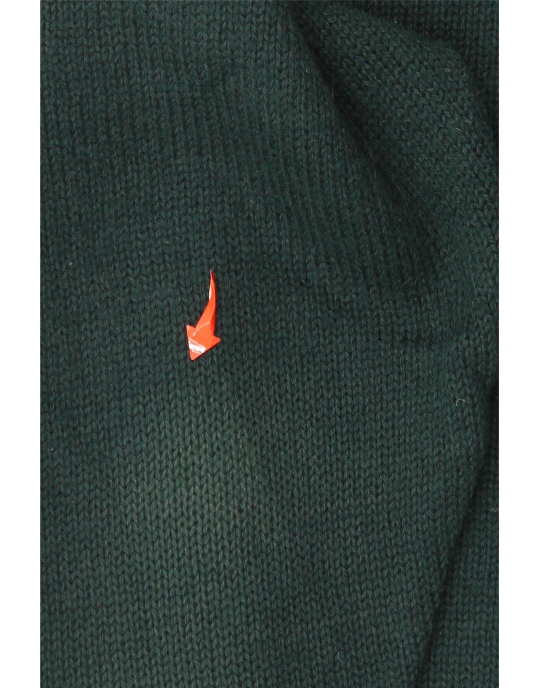 vintage Womens Turtle Neck Jumper Sweater UK 14 Grande laine verte