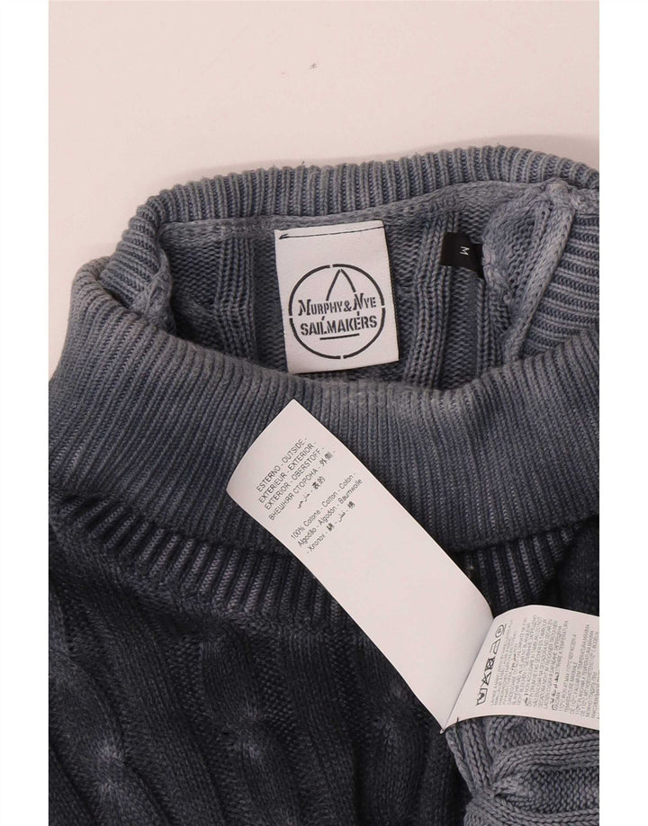 Murphy & Nye Pull Col Rond Homme Bleu Marine Moyen Coton