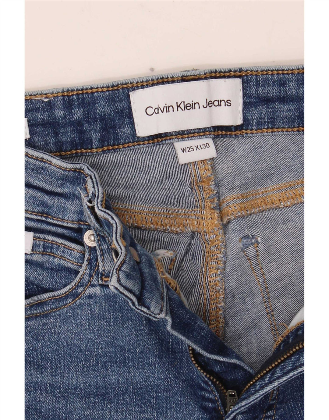 Calvin Klein Jean Skinny Femme W25 L30 Bleu