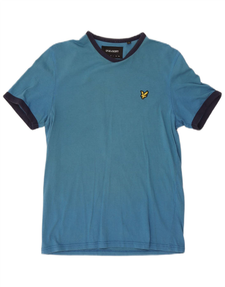 Lyle & Scott T-Shirt Homme Petit Bleu Colorblock Coton