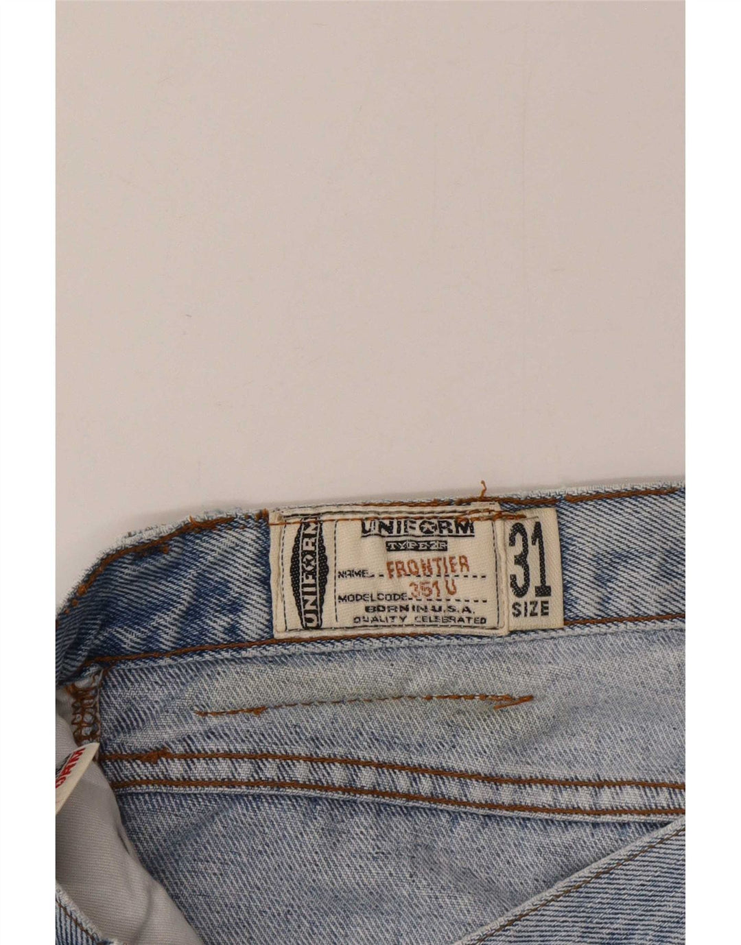 Jean droit homme Uniform W31 L30 bleu coton