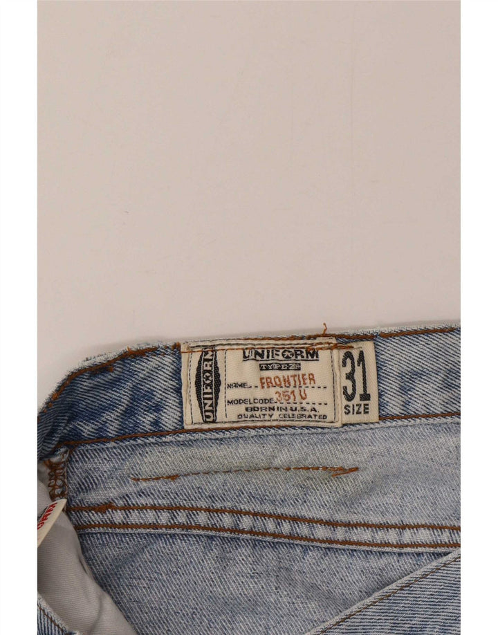Jean droit homme Uniform W31 L30 bleu coton