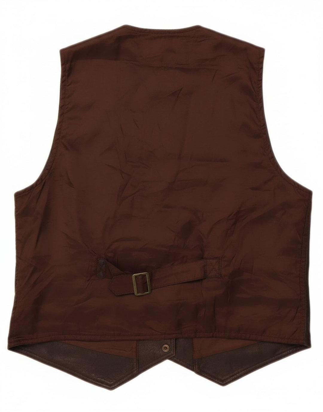 gilet en cuir homme vintage marron moyen