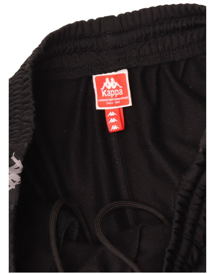 Kappa Pantalon de Survêtement Graphique Homme Noir Moyen Polyester