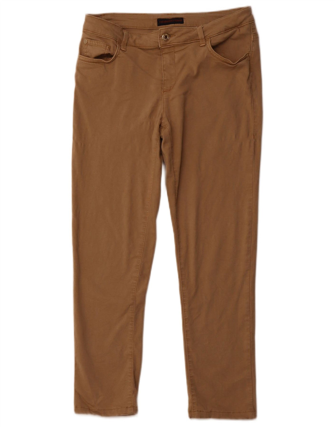 TRUSSARDI Pantalon décontracté slim IT 42 Medium W28 L25 Marron