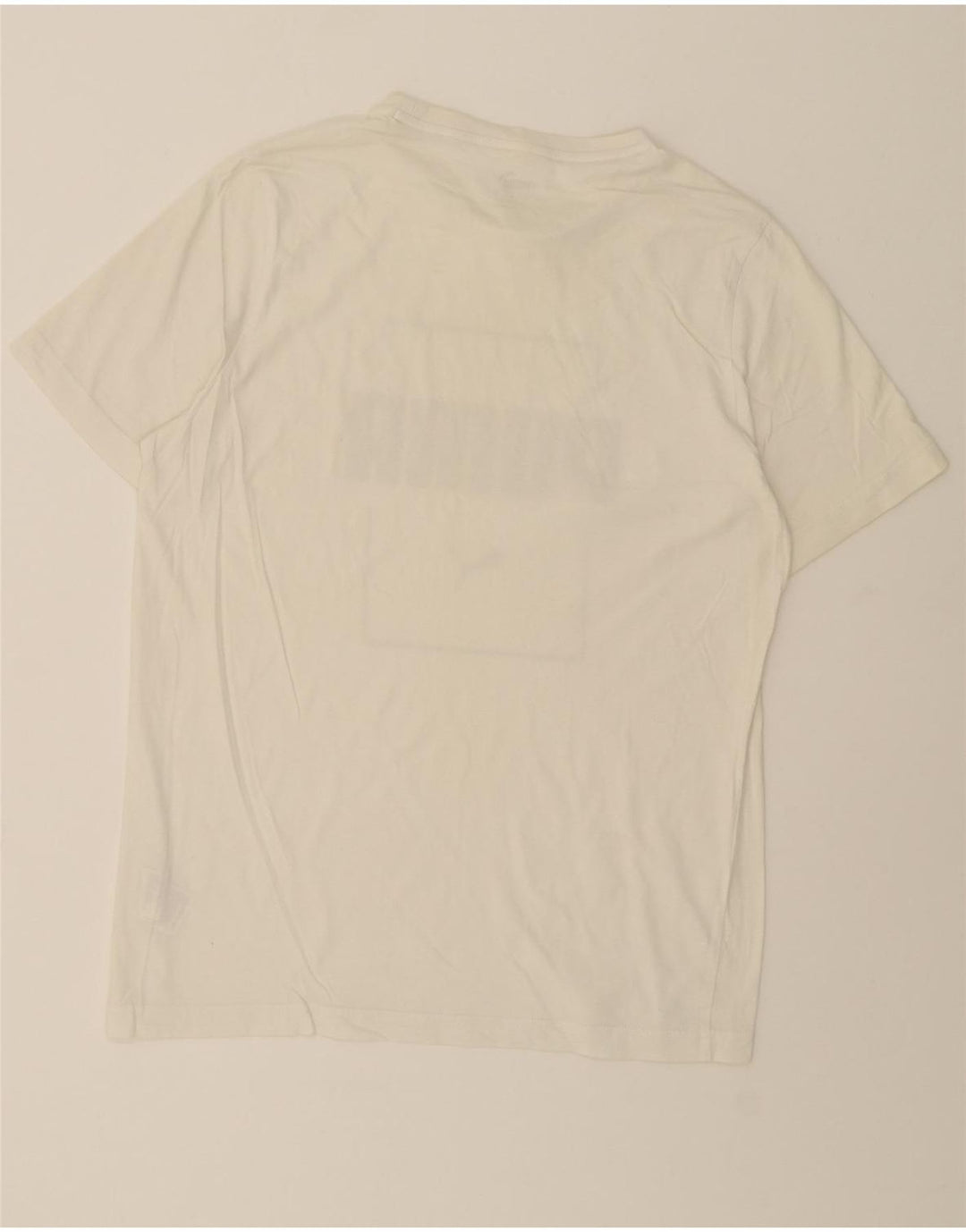 PUMA Mens Graphic T-Shirt Top Medium White Cotton Vintage Puma and Second-Hand Puma from Messina Hembry 