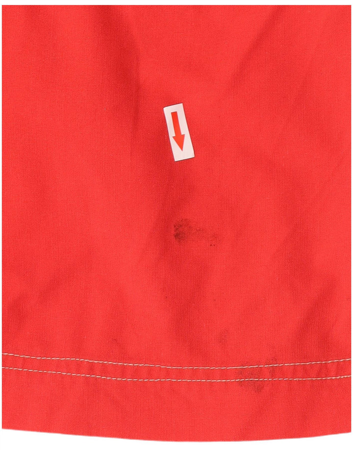 vintage Womens Casual Shorts IT 42 Moyen W30 Rouge