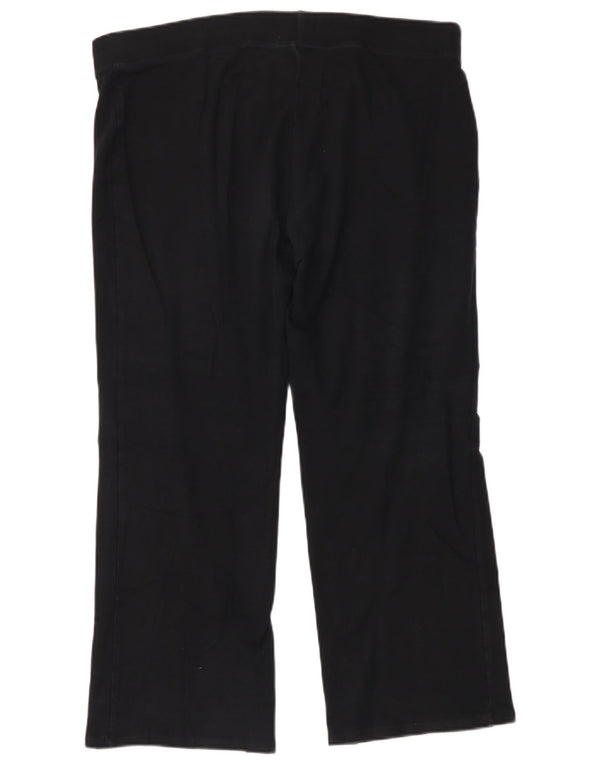 Marks & Spencer Pantalon de survêtement pour femme UK 18 XL Noir Coton