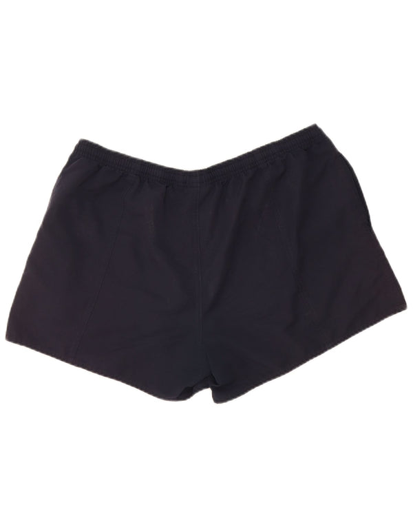Reebok Short de sport pour femme UK 16 Large Bleu marine Polyester