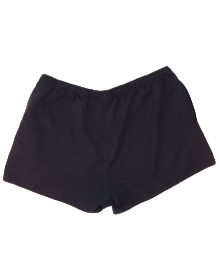 Reebok Short de sport pour femme UK 16 Large Bleu marine Polyester