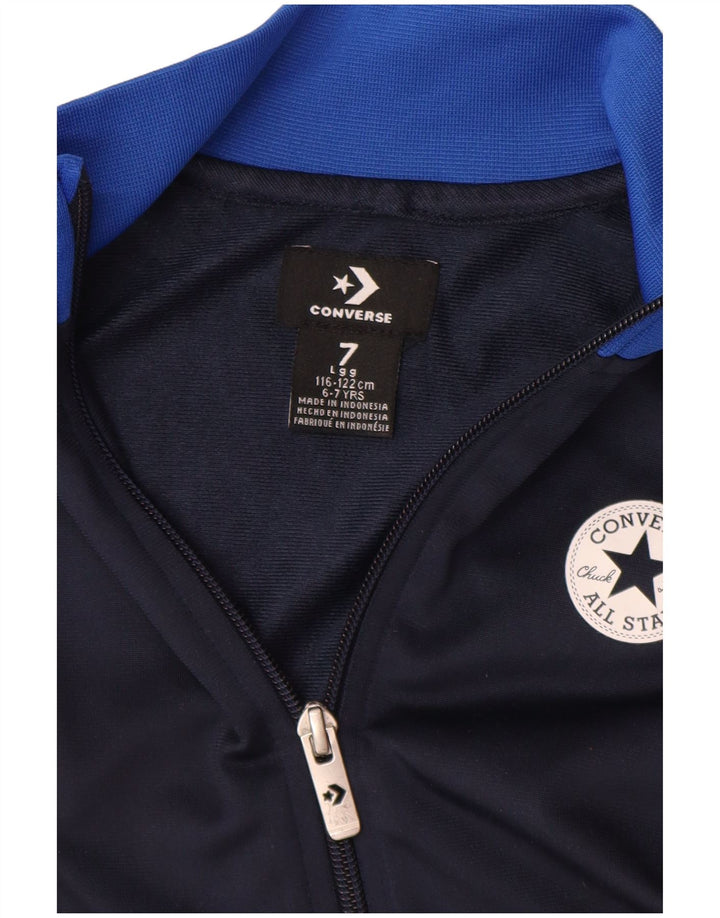 Converse Chuck Taylor Veste de survêtement pour garçon 6-7 ans Bleu marine Taille L
