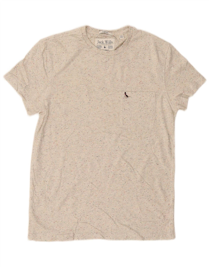 Jack Wills T-Shirt Homme Coton Moucheté Beige Moyen
