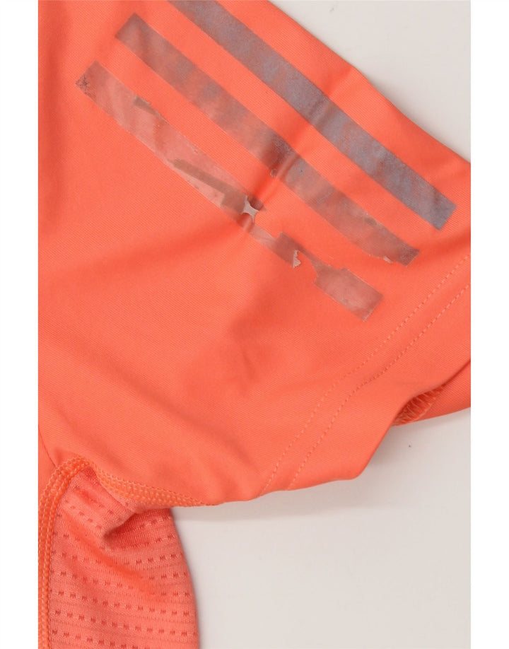 Adidas Hommes Running T-Shirt Haut Petit Orange Polyester
