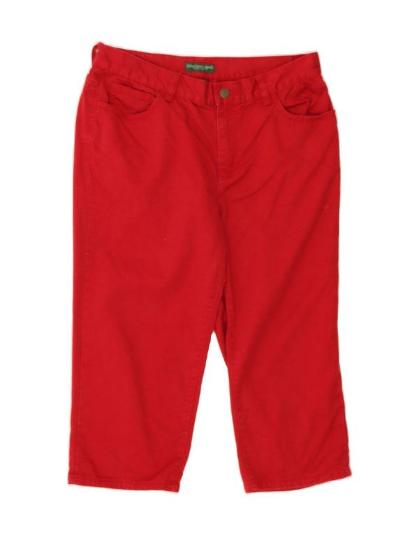RALPH LAUREN Mens Petite Straight Capri Jeans US 6 Medium W30 L17 Red