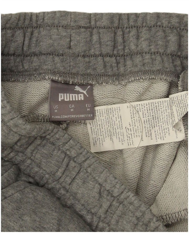 Puma Short de Sport Homme Gris Moyen Coton