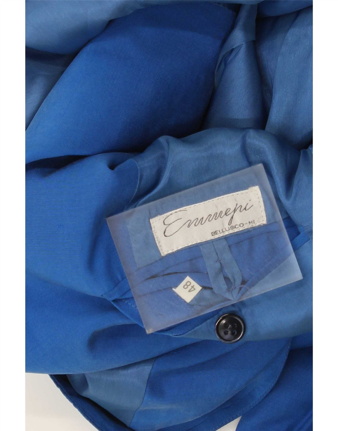 vintage Homme 3 Bouton Blazer Veste IT 48 Bleu Moyen