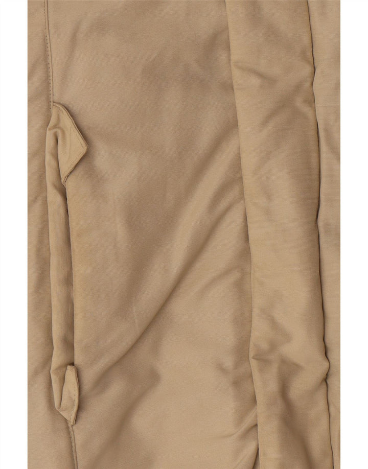 Woolrich Manteau matelassé à capuche pour femme UK 42 en coton beige moyen