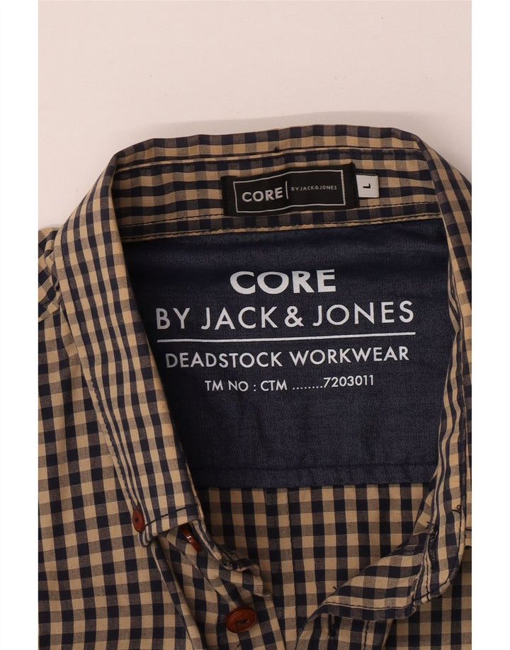 Jack & Jones Chemise Homme Large Vichy Marron