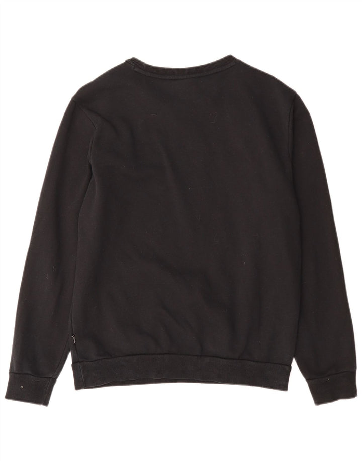 PUMA Sweat-shirt graphique pour hommes, petit, en coton noir