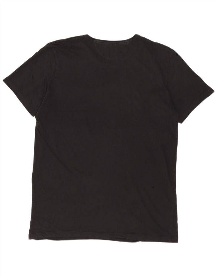 ZARA T-Shirt Homme Haut Large Noir