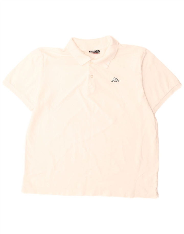 Kappa Polo Homme XL Blanc Coton