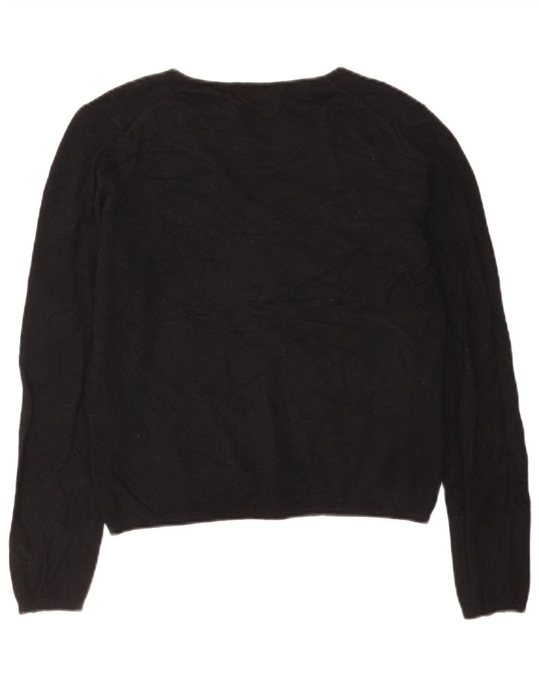 Marks & Spencer Pull court à col en V pour femme UK 14 Noir moyen