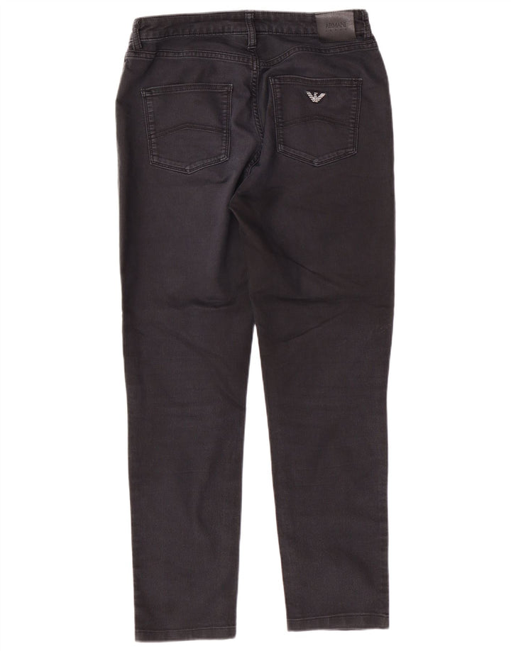 ARMANI Femme Jean Fuselé W29 L27 Coton Noir