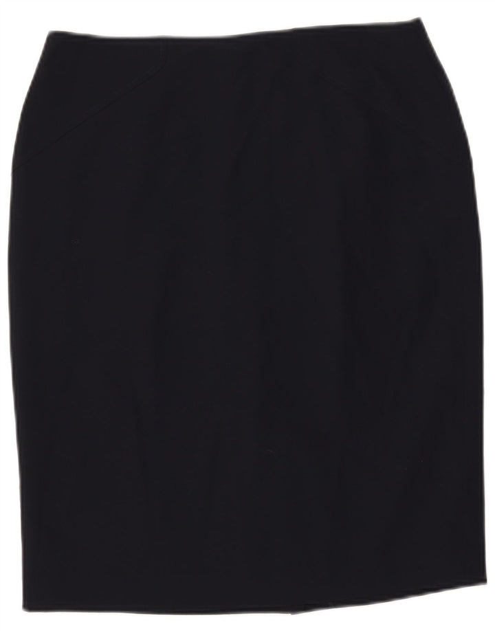 John Lewis Jupe crayon pour femme UK 12 Medium W30 Bleu marine Polyester