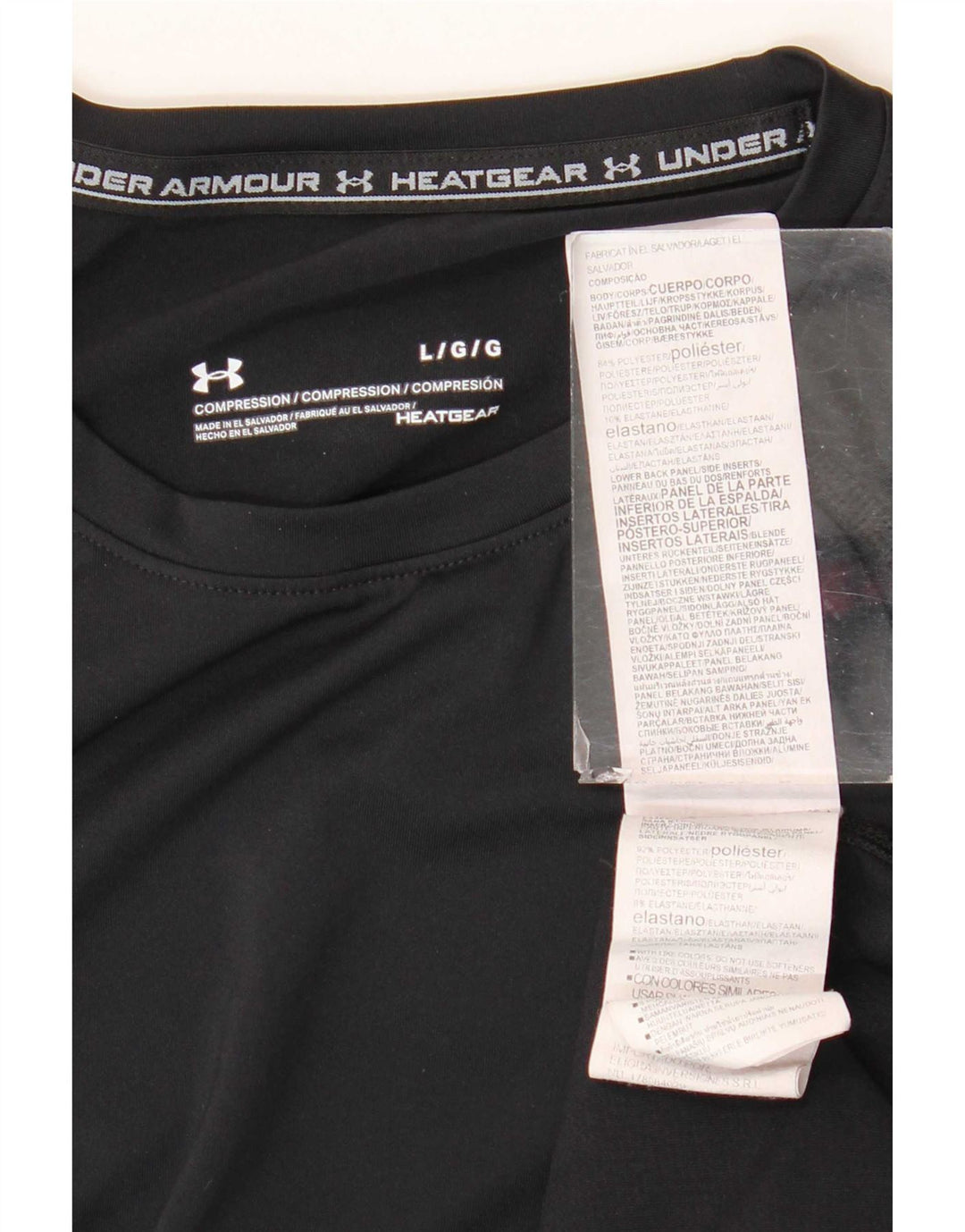 Under Armour Heat Gear T-Shirt Haut Homme Noir Polyester