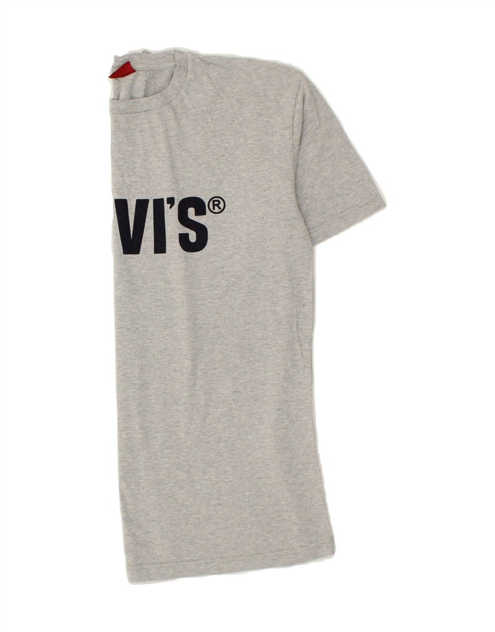 LEVI'S Mens Graphic T-Shirt Top Large Grey Cotton Vintage Levi's and Second-Hand Levi's from Messina Hembry 