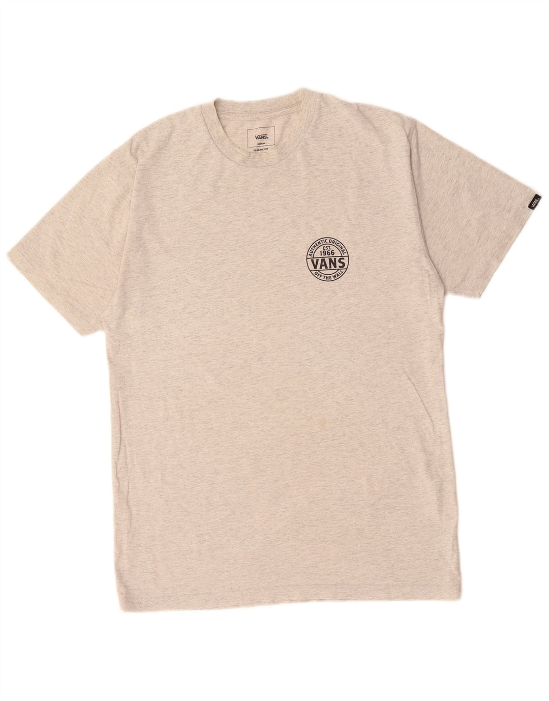 VANS T-shirt graphique coupe classique pour hommes, gris moyen, coton moucheté