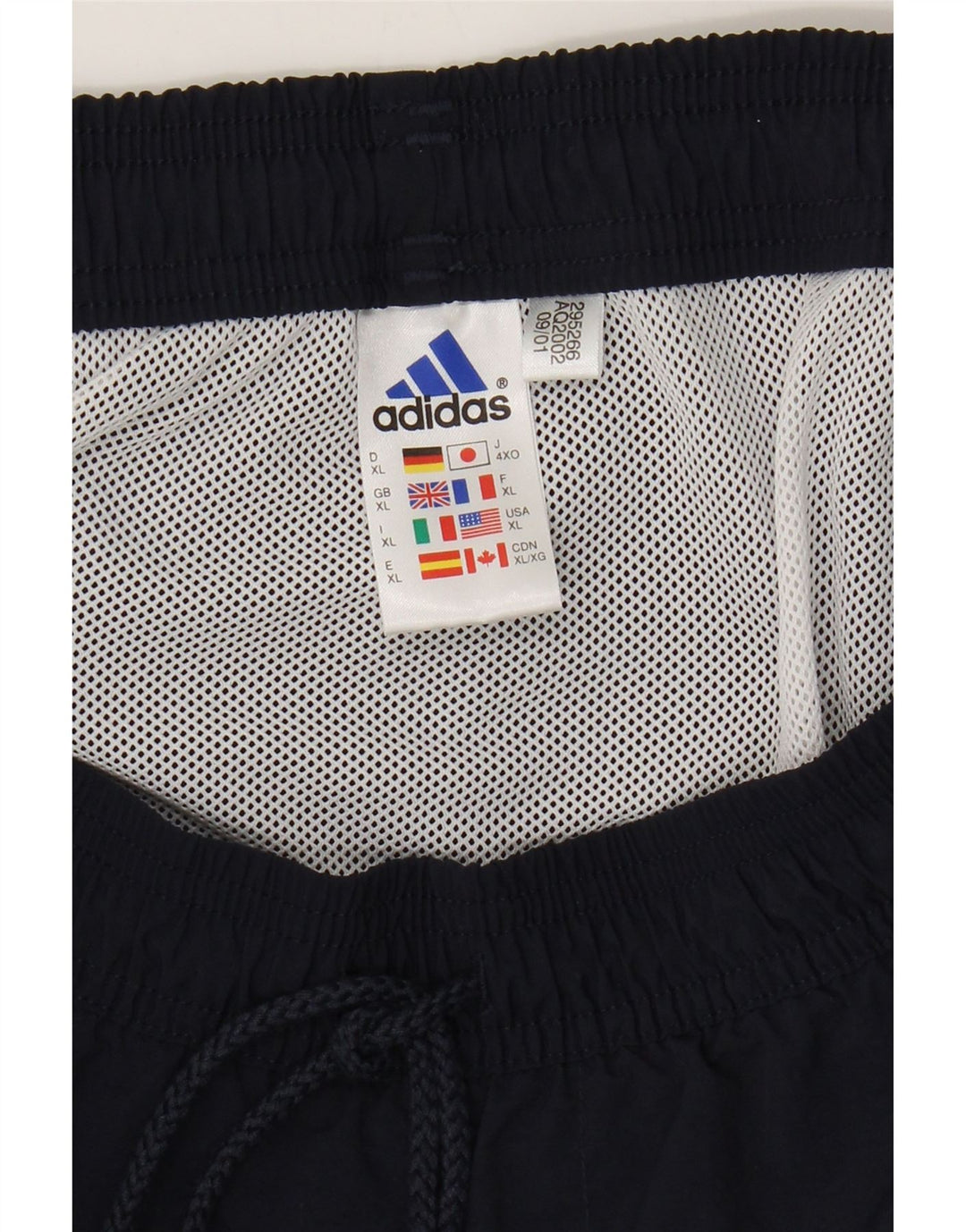 ADIDAS Mens Graphic Sport Shorts XL Black Polyamide Vintage Adidas and Second-Hand Adidas from Messina Hembry 
