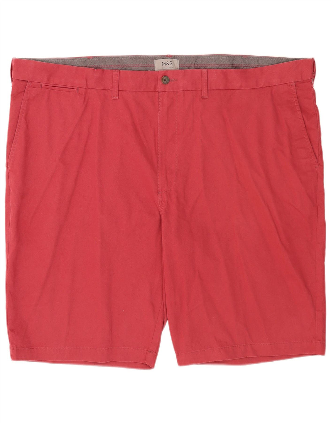 Marks & Spencer Short Chino Homme W48 4XL Coton Rouge