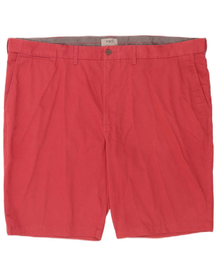 Marks & Spencer Short Chino Homme W48 4XL Coton Rouge