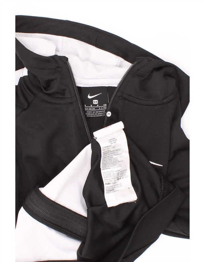 Nike Garçons Zip Sweat à capuche 4-5 ans Petit Noir Colourblock Polyester