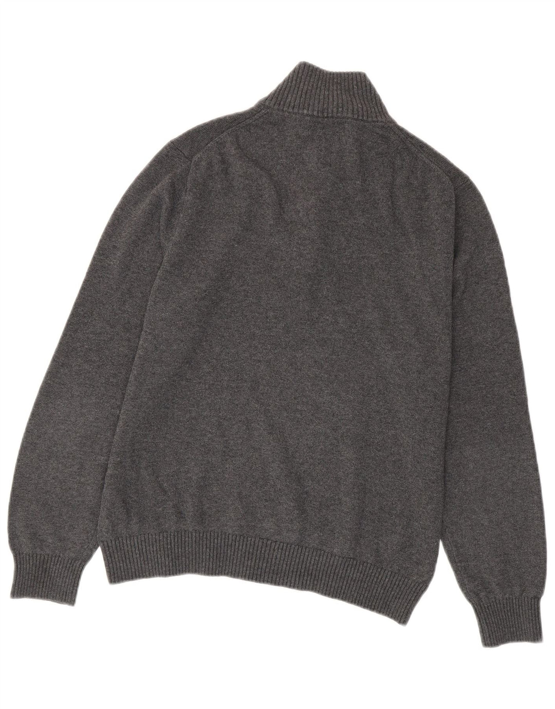 NAUTICA Pull col zippé homme coton gris moyen