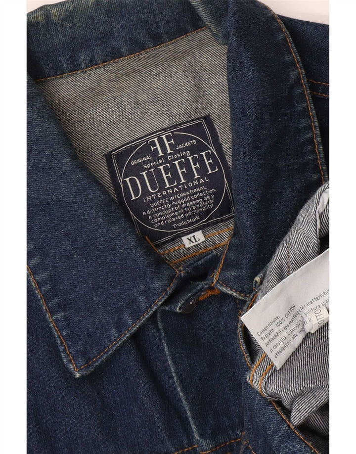 Dueffe Veste en Jean Homme UK 42 XL Bleu Marine Coton